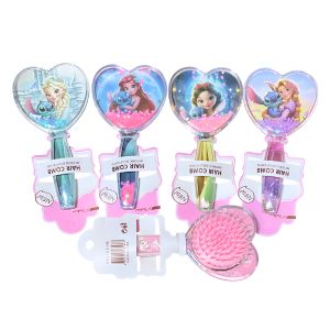 Escova Para Cabelo Infantil Lilo & Stitch e Princesas Com Glitter - Mey — miniatura 3