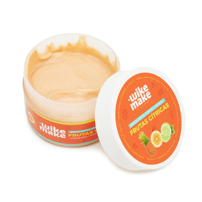Esfoliante Corpo e Rosto Frutas Citricas 250g - Wike Make