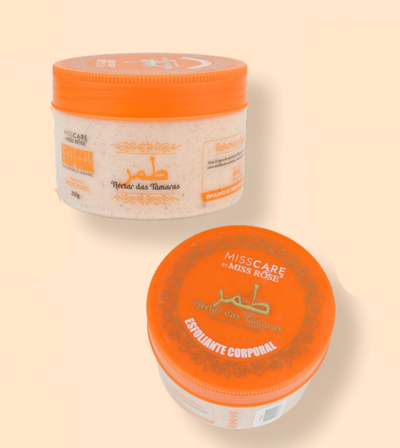 ESFOLIANTE CORPORAL ÁRABE NÉCTAR DAS TÂMARAS 250G - MISS ROSE - imagem 1