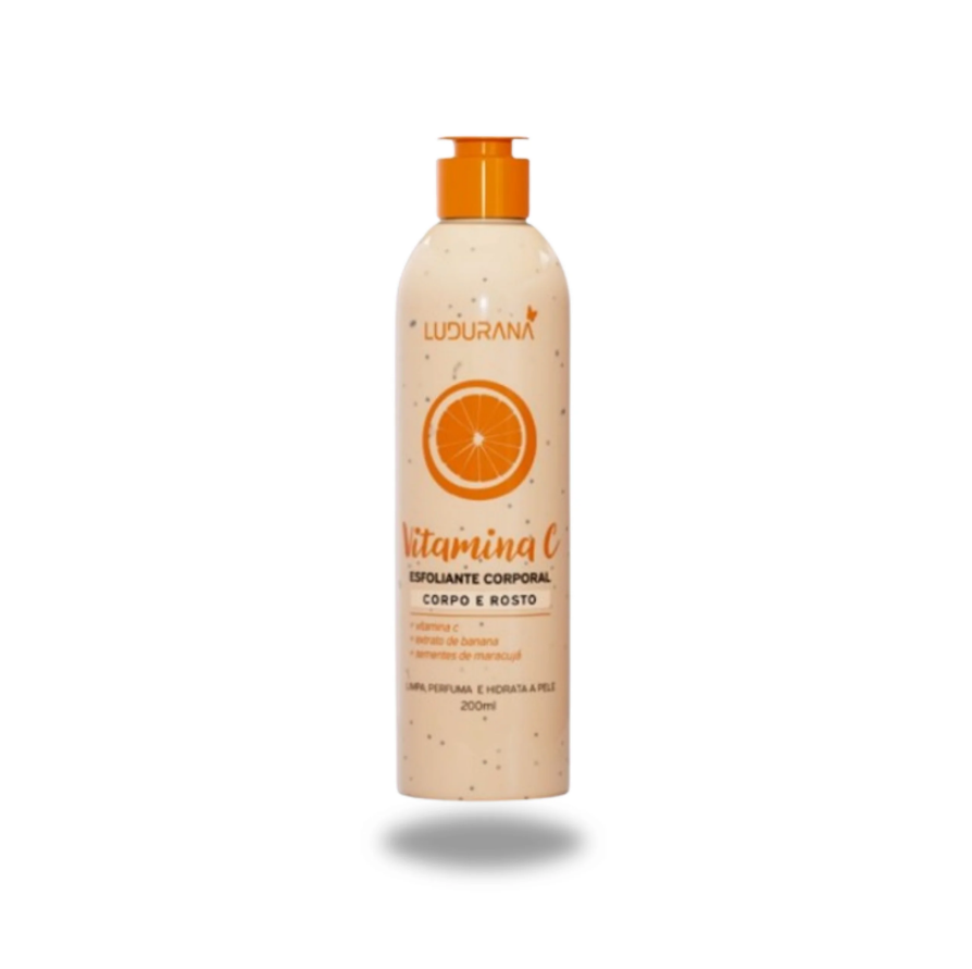 Esfoliante Corporal Vitamina C 200ml (corpo e Rosto) - Ludurana