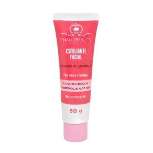 Esfoliante Facial Cristais de Quartzo -Phallebeauty