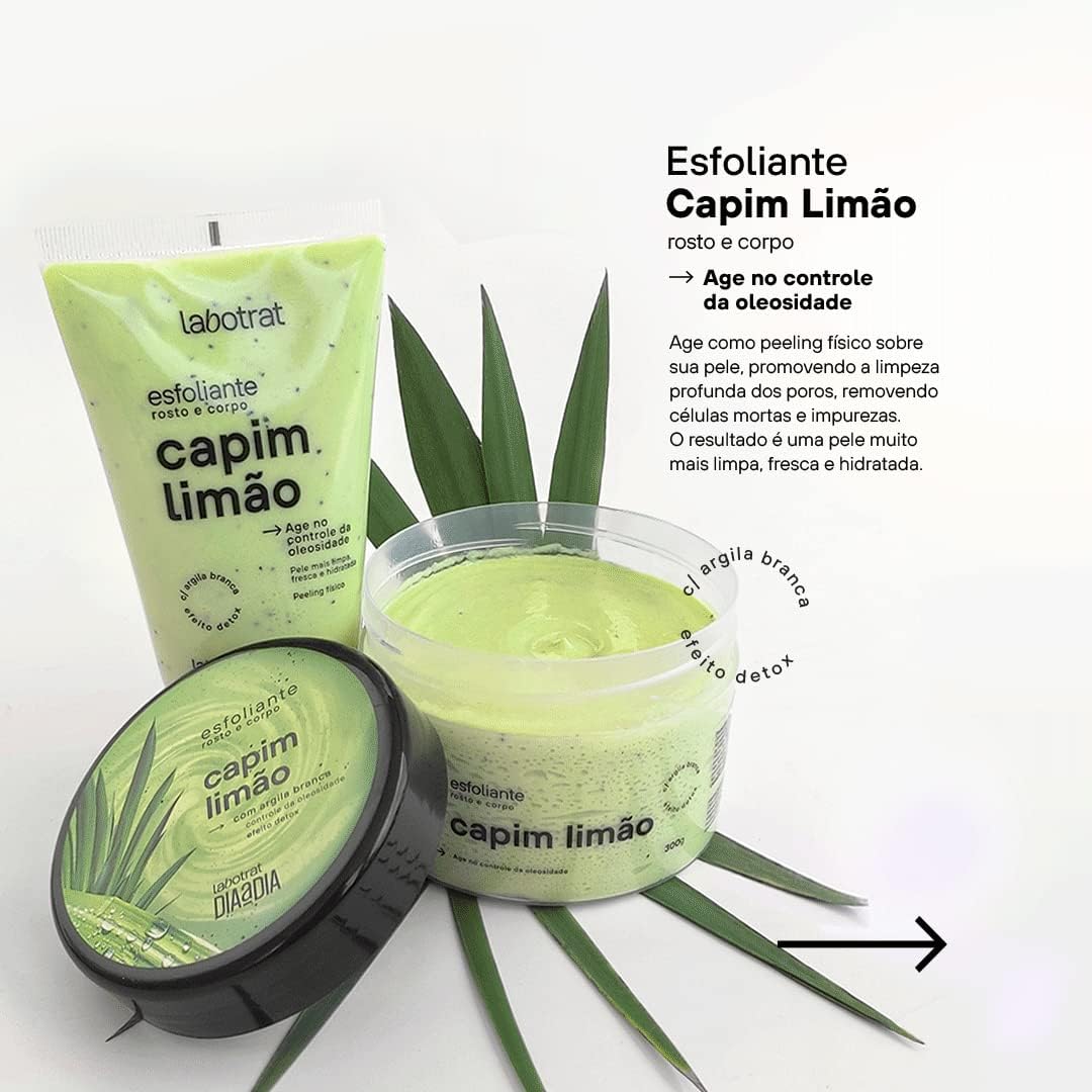 Esfoliante Rosto e Corpo Capim Limão 300 G -Labotrat — miniatura 2