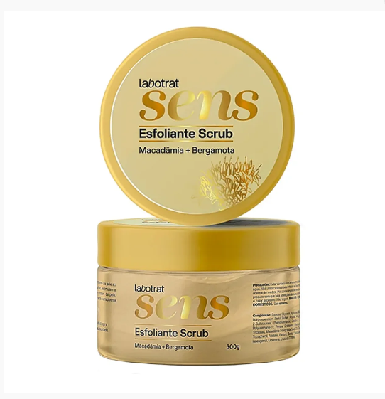 ESFOLIANTE SCRUB MACADAMIA + BERGAMOTA 300 G -LABOTRAT - imagem 1