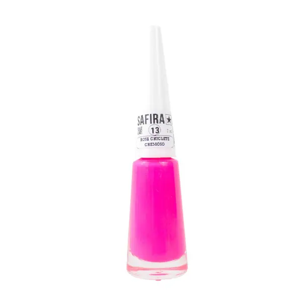Esmalte Para Unhas Cremoso Cor 13 Rosa Chiclete - Safira