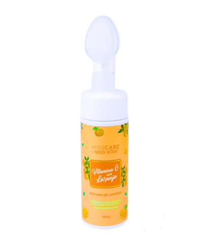 ESPUMA DE LIMPEZA LARANJA COM VITAMINA C 150ML - MISS ROSE - imagem 1