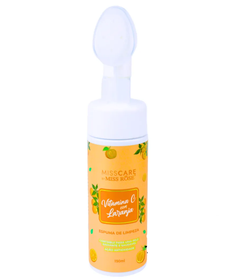 ESPUMA DE LIMPEZA LARANJA COM VITAMINA C 150ML - MISS ROSE - miniatura 3