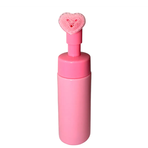 Frasco Pump Espumador 100 Ml Para Limpeza Facial Rosa - Royal