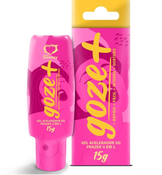 Gel Acelerador do Prazer 4 Em 1 Excitante Goze + 15g - Sexy Fantasy