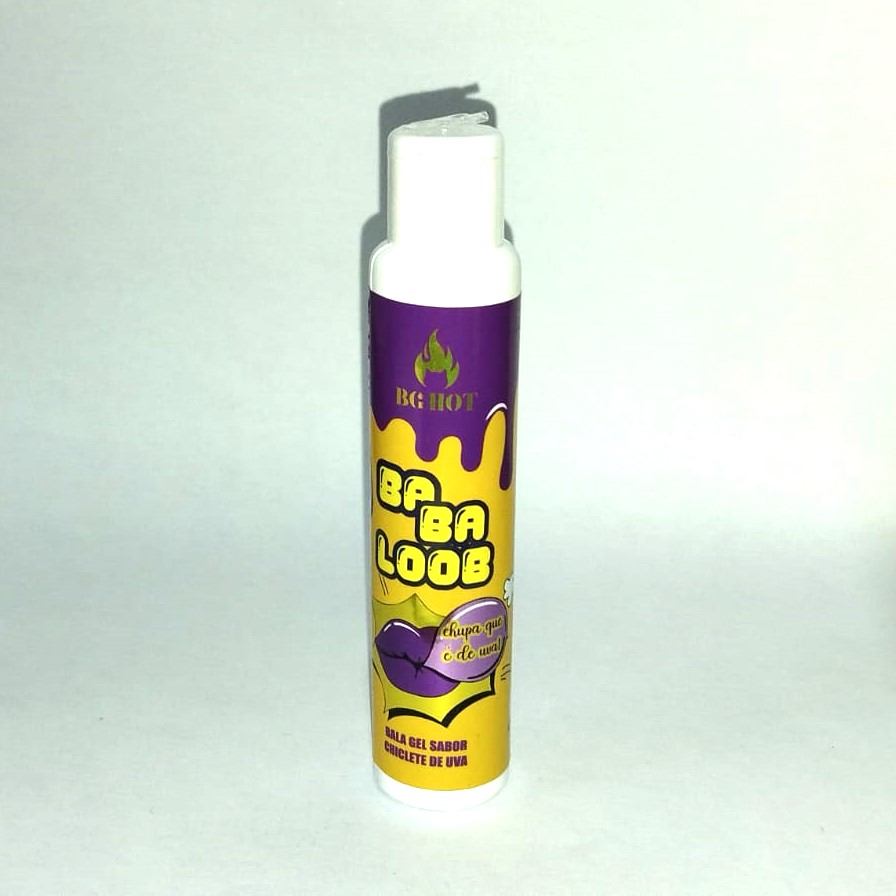 Gel Beijavel Babaloob 40g ( Sabor Chiclete de Uva ) - Bg Hot