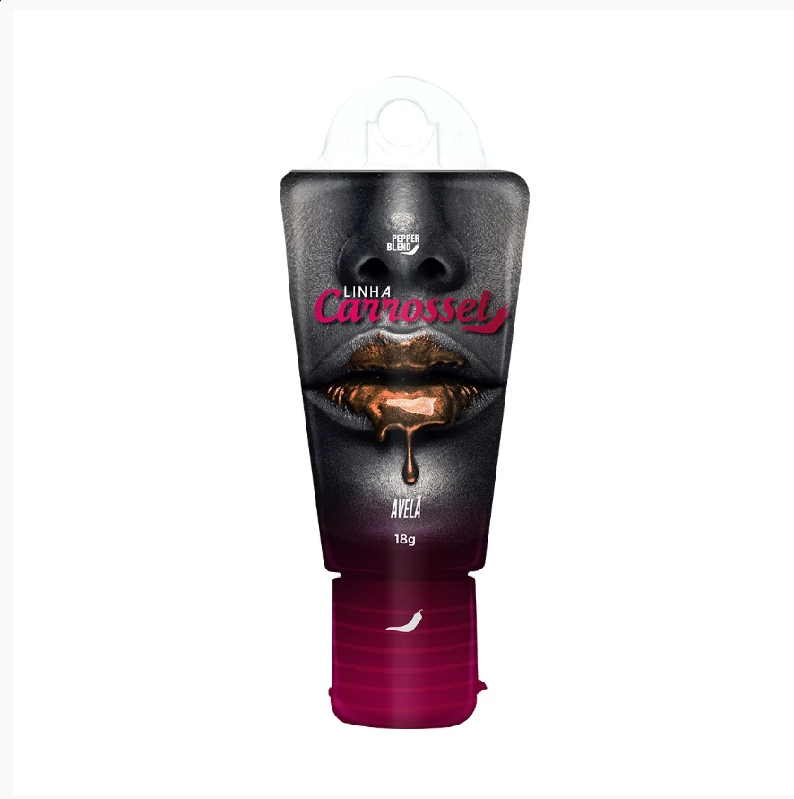 GEL COMESTIVEL CARROSSEL GLITTER CREME DE AVELÃ 18G - PEPPER BLEND - imagem 1