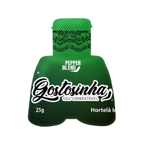 GEL COMESTIVEL GOSTOSINHA HOT 25G HORTELÃ ICE PEPPER BLEND - imagem 1
