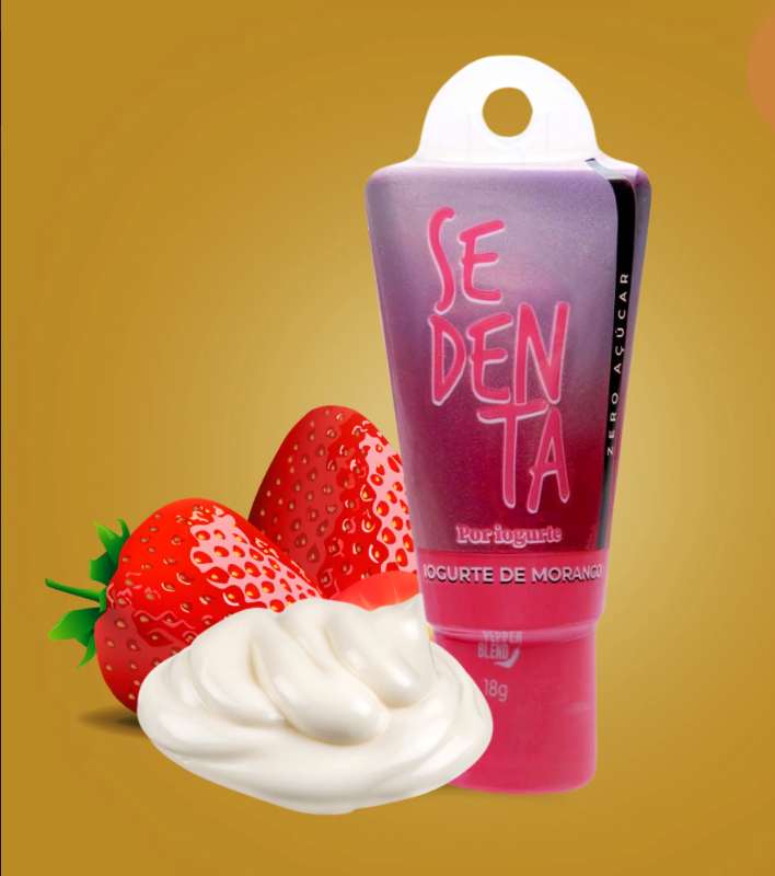 GEL COMESTIVEL SEDENTA POR SABORES 18G SABOR IOGURTE DE MORANGO PEPPER BLEND - miniatura 2