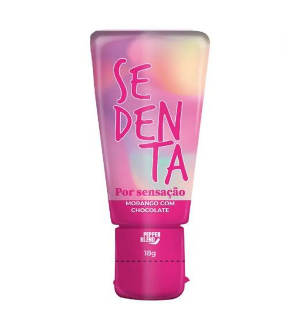 Gel Comestivel Sedenta Por Sabores 18g Sensação ( Morango C/ Chocolate) Pepper Blend