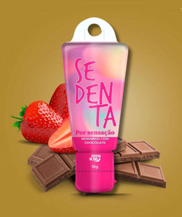 Gel Comestivel Sedenta Por Sabores 18g Sensação ( Morango C/ Chocolate) Pepper Blend — miniatura 2