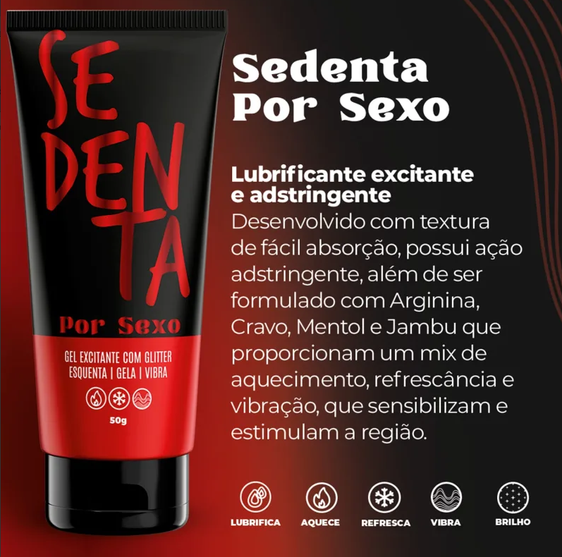 GEL COMESTIVEL SEDENTA POR SEXOL 50G ESQUENTA, GELA E VIBRA - PEPPER BLEND - miniatura 2