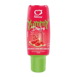 GEL COMESTIVEL YUMMY DRINKS SABOR VODKA COM MELANCIA 15ML SEXY FANTASY