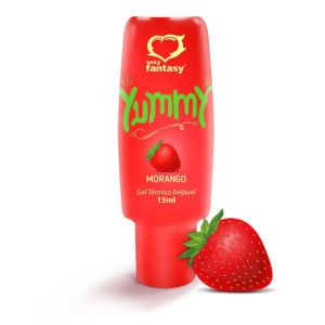 Gel Comestivel Yummy Sabor Morango 15ml - Sexy Fantasy