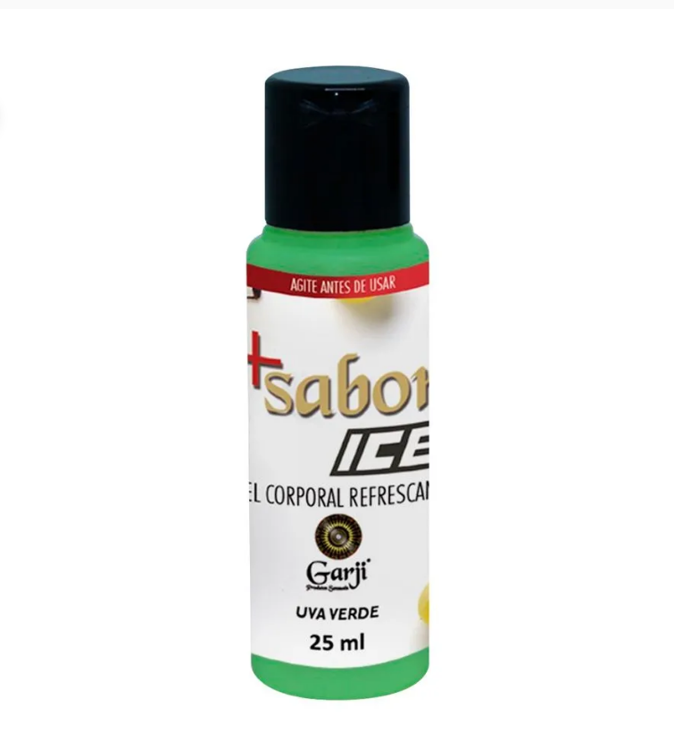 Gel Corporal Ice + Sabor Uva Verde 25ml - Garji