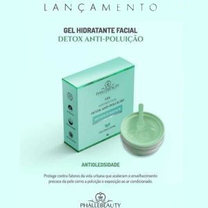 Gel Creme Hidratante Facial Antioleosidade Detox Anti-Poluição Phallebeauty — miniatura 2