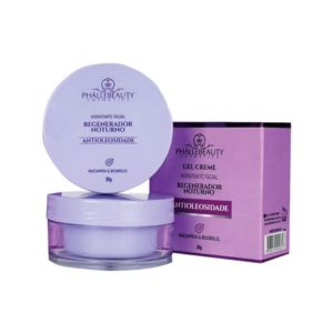 Gel Creme Hidratante Facial Antioleosidade Regenerador Noturno - Phallebeauty