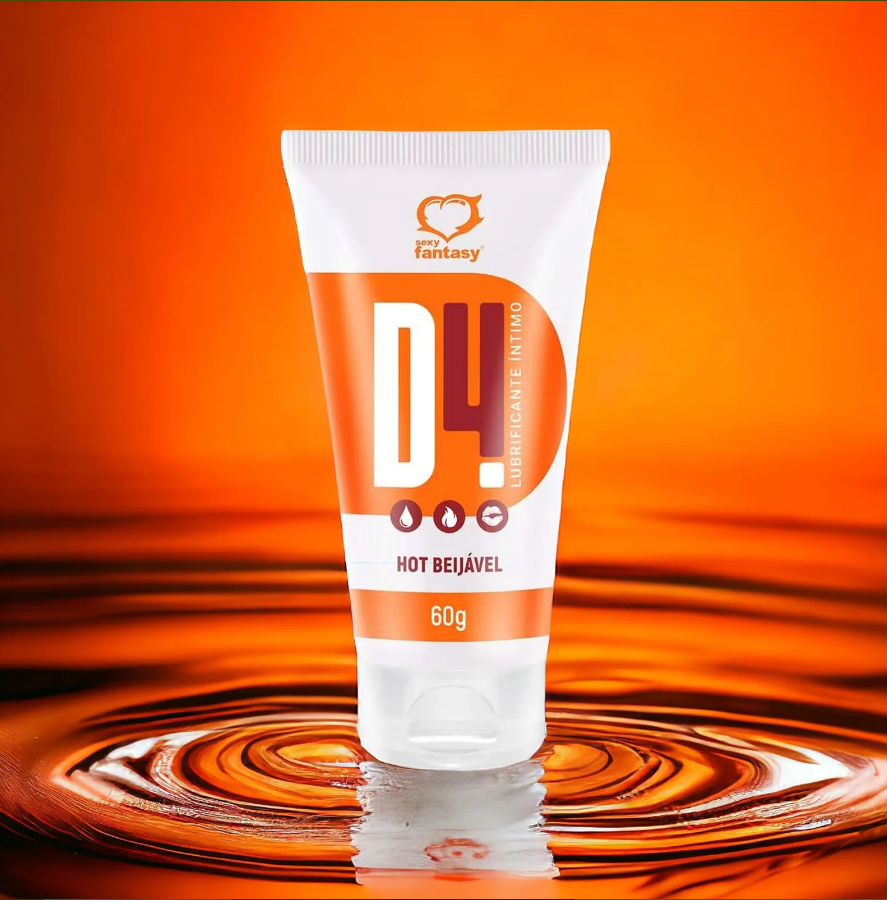 Gel D4 Umectante Lubrificante Hot Beijável Hot 60g - Sexy Fantasy — miniatura 3