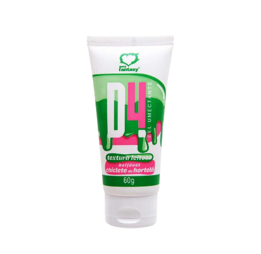 Gel D4 Umectante Lubrificante Textura Leitosa Beijável Chiclete Hortelã 60g - Sexy Fantasy