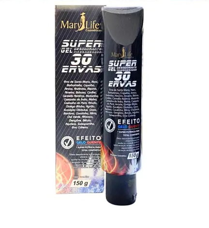 Gel Desodorante Massageador 30 Ervas 150 G - Mary Life ( Bio Instinto )