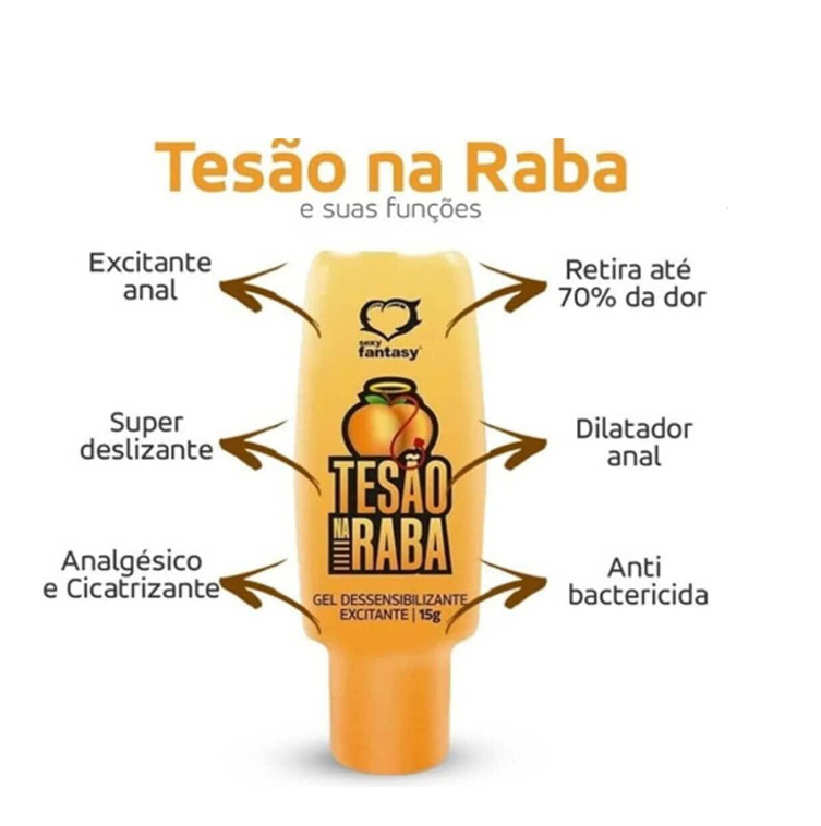 Gel Dessensibilizante Excitante Tesão Na Raba 15ml - Sexy Fantasy — miniatura 2