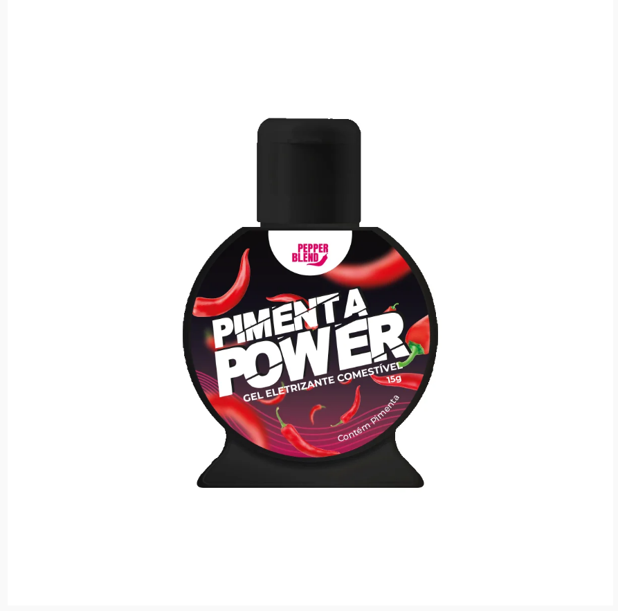 GEL ELETRIZANTE COMESTIVEL VIBRADOR LIQUIDO PIMENTA POWER 15G - PEPPER BLEND - imagem 1