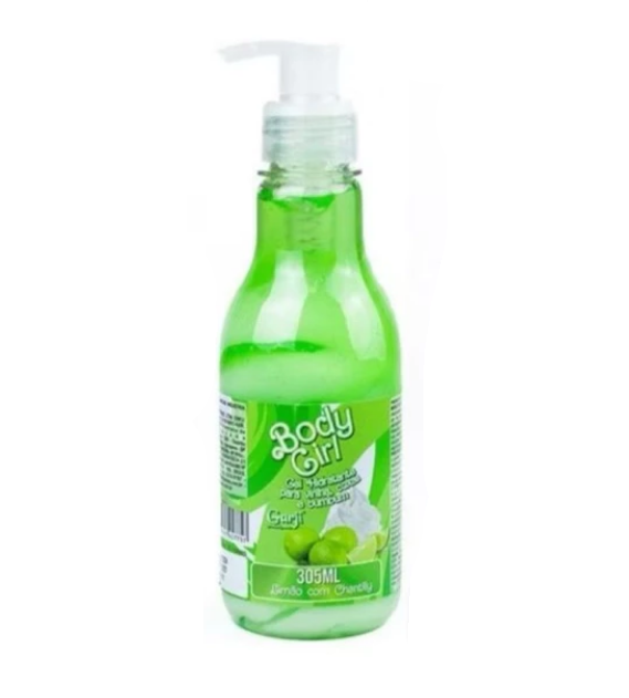 Gel Hidratante Para Virilha , Coxa e Bumbum de Limão Com Chantilly 305 Ml -Garji