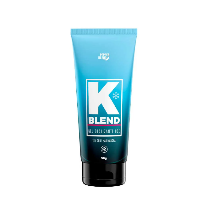 GEL K-BLEND ICE ALTAMENTE DESLIZANTE GELA E RETARDA SABOR MENTA 50G - PEPPER BLEND - imagem 1