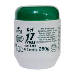 Gel Massageador 17 Ervas Com Sebo de Carneiro 250g Apinil