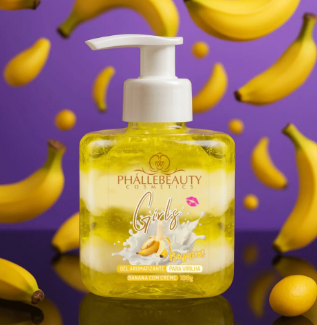 Gel Para Virilha Beijavel Banana Com Creme 180g - Phallebeauty — miniatura 3