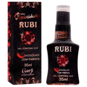 Gel Rubi Lubrificante Beijável Hot Esquenta Chocolate Com Pimenta Spray 35ml - Garji