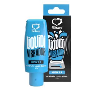 Gel Vibrador Liquido Beijavel Menta 15g - Sexy Fantasy