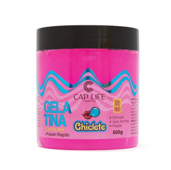 Gelatina Capilar Chiclete Tutti-Futti 500g - Cap Life