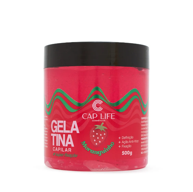 Gelatina Capilar Moranguinho 500g - Cap Life
