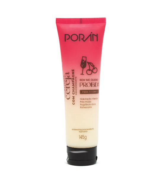 Hidratante Cereja Com Champagne 145 G -Poran