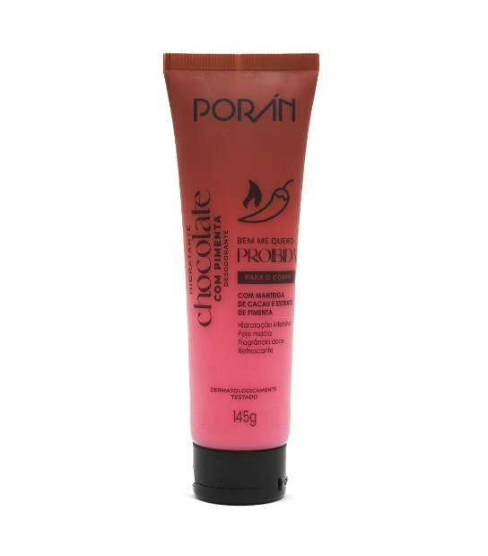 Hidratante Chocolate Com Pimenta 145 G -Poran