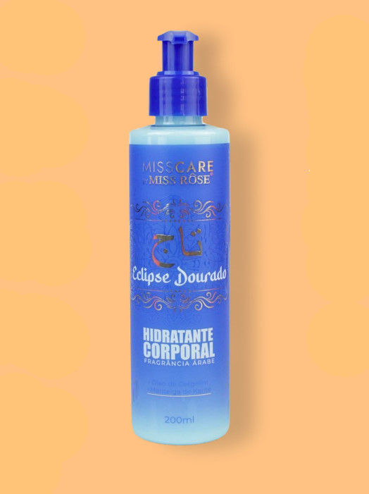 HIDRATANTE CORPORPAL ÁRABE ECLIPSE DOURADO 200ML - MISS ROSE - imagem 1