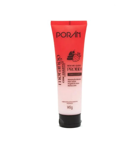 Hidratante Morango Com Chantily 145 G -Poran