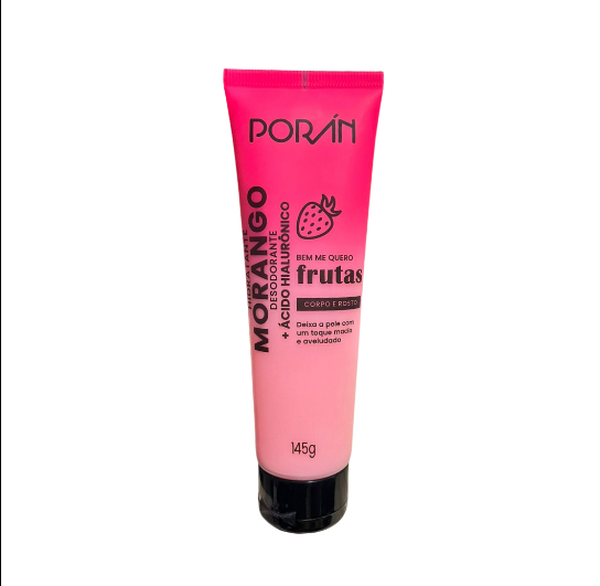 Hidratante Morango Corpo e Rosto 145 G - Poran