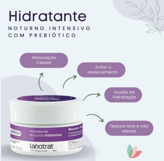 HIDRATANTE NOTURNO INTENSIVO 100G - LABOTRAT - miniatura 2