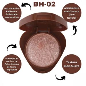 Iluminador Baked Glass 9g Hb-F1604 - Ruby Rose Cor:cor-02 — miniatura 3