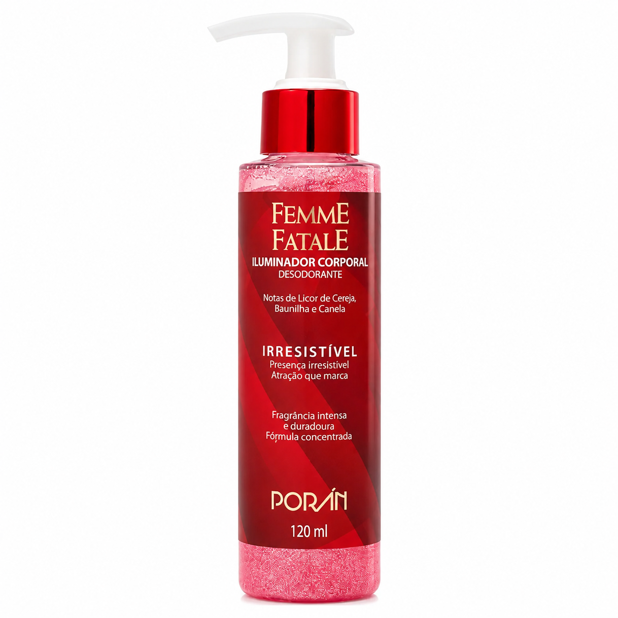 Iluminador Corporal Desodorante Femme Fatale Irresistivel 120g - Poran