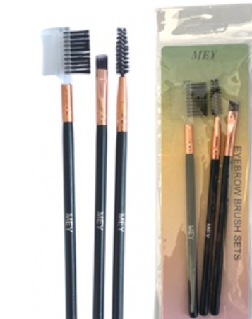 KIT 3 PINCEIS PARA SOBRANCELHA -MEY - imagem 1