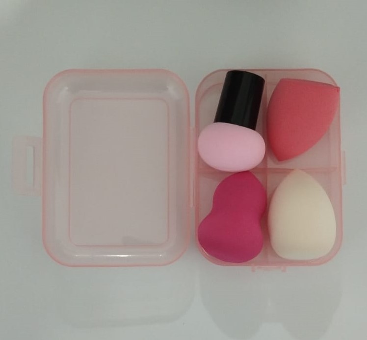 Kit 4 Esponjas de Maquiagem Com Estojo - Mey-Jony — miniatura 2