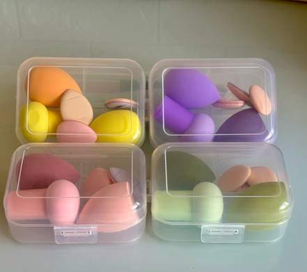 Kit 6 Esponjas de Maquiagem Variadas Com Estojo - Jony — miniatura 3