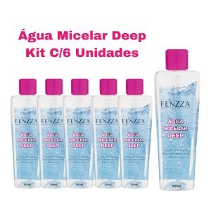 Kit Agua Micelar Deep 100ml ( Kit C/6 Unidades ) - Fenzza