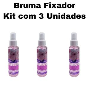 Kit Bruma Fixadora Extrato Flor de Cerejeira ( Kit Com 3 Unidades ) 100ml - Safira